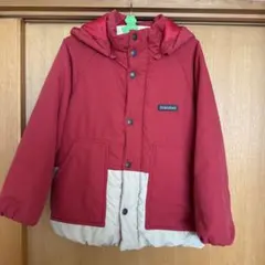 branshesあったか 中綿ブルゾン/フード取り外し可　アウターレッド 130