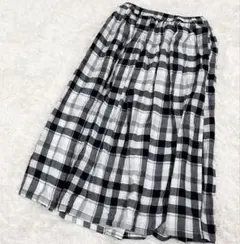 チェック柄 フレアスカート　Mサイズ