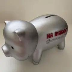 ハリウッドランチマーケット◉ブタ 貯金箱 【シルバー】