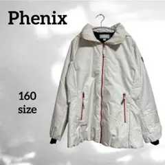 【Phenix】(160) スキーウェアジャケット 白 フード取外可能