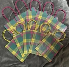 伊勢丹チェック柄ショップ袋 10枚