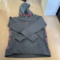NIKE DRI-FIT パーカー グレー ピンク Mサイズのサムネイル
