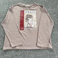 ALGY 長袖シャツ ロンT くすみピンク130cm