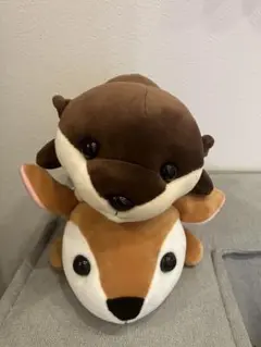 宮島　くじ　カワウソ　シカ　ぬいぐるみ