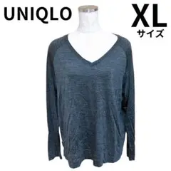 UNIQLO ユニクロ　カットソー　Vネック　XL