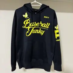 ZETT ゼット スウェットパーカー メンズ ベースボールジャンキー ネイビー