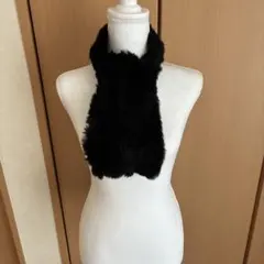 ブラック　ファー　ストール マフラー