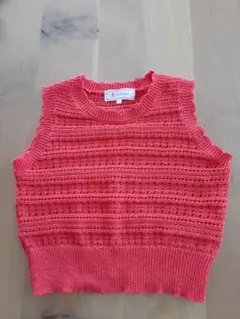 ROPÉ PICNIC オレンジニットベスト 38