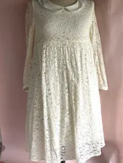 レースワンピース ひざ丈ワンピース