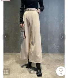 eimy istoire ライトベージュ ワイドパンツ