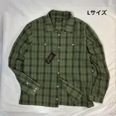 ヴィンアンドエイジ ライトシャツ グリーン L サイズ