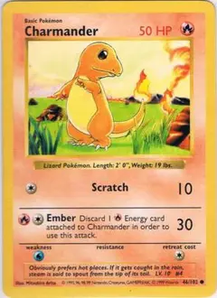 英語版　Chamander　ヒトカゲ ● シャドウレス　ウィザーズ社製