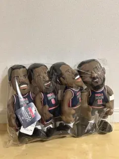 NBAドリームチームぬいぐるみ 4体セット 新品未使用タグ付き