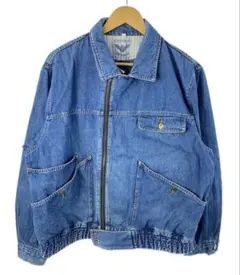 エンポリオアルマーニ　デニムボアジャケット　vintage EMPORIO ARMANI デニムジャケット ボア襟 vintage b3