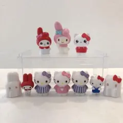 【新品】サンリオ ハローキティ マイメロ ソフビ マスコット 8個 まとめ売り