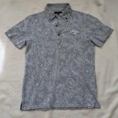 【Callaway 】 花柄シャツ Mサイズ グレー