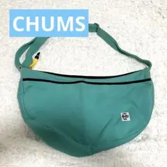 【CHUMS】　チャムス　斜めがけ　ショルダー　バナナ型　緑　グリーン　かわいいのサムネイル