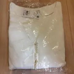 新品タグ付き　パールデザインカットカーデ　白　Fサイズ　axes femme
