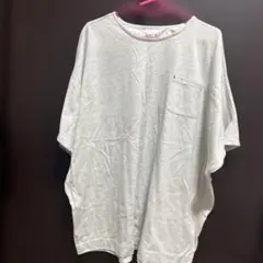 レディース　半袖　Tシャツ グレー　ボーダー　白　灰色　Lサイズ 2枚売り