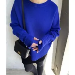 Spick & Span ロングリブプルオーバーニット