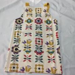 kukka花柄エプロン ポケット付き