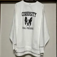 乾きやすいプリントスウェット　犬　ロング