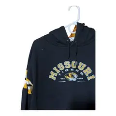 1806 チャンピオン　メンズ　古着　パーカー ブラック　ペンキ痕あり　XL