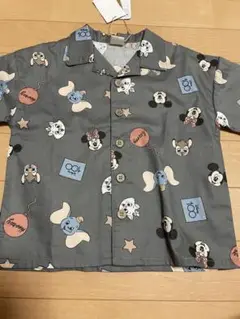 Littc リトシー ディズニー100周年記念コラボ アロハシャツ　グレー