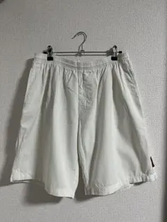 80s OLD STUSSY ビーチショーツ　ホワイト　サイズSのサムネイル