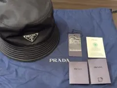 PRADA Re-Nylon バケットハット プラダ 黒色 Mサイズ メンズ