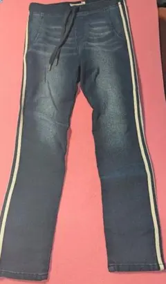 美品　AntiBallistic ダークブルー サイドストライプパンツ