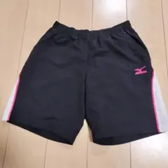 Mizuno ハーフパンツ M ブラック/ホワイト/ピンク