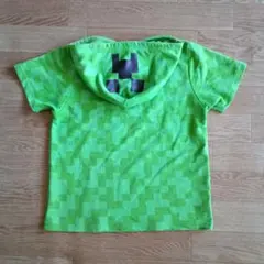 MINECRAFT クリーパー フード付きTシャツ 半袖　140
