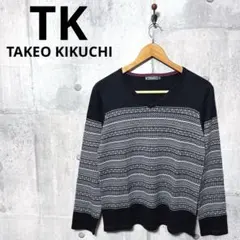 TK TAKEO KIKUCHI タケオキクチ ニットカットソー M