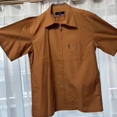 COMME CA ISM ブラウン半袖シャツ L
