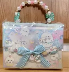 【国内正規品】バッグ マイシールバインダー シール帳 シマエナガ　水色　ピンク