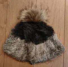 ファー ニット帽