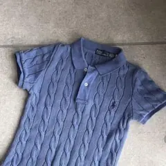 Polo by Ralph Lauren ブルーニットワンピース XXS