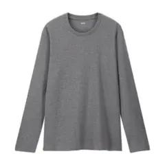 大人気！定価千円！ユニクロ ソフトタッチクルーネックT ネイビー 濃灰 グレー