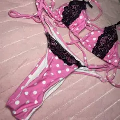 ピンクドット ビキニ　ブラジリアンバック