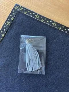 革ひもタッセルチャーム シルバー キーホルダー