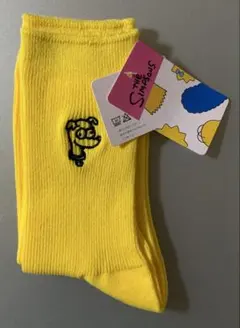 ザ・シンプソンズ サンタズリトルヘルパー 靴下 ソックス イエロー