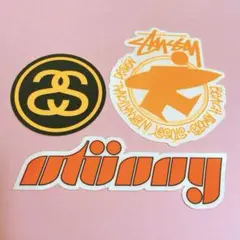 STUSSY ステッカー 3枚セット/ ORANGEのサムネイル