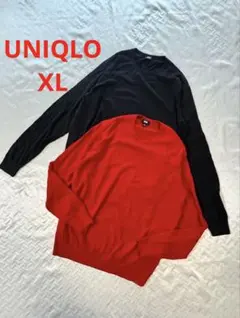 ユニクロ メリノクルーネックセーター xl