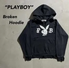 90s PLAYBOY プレイボーイ broken ボロパーカー L 常田大希