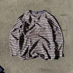 90s オールドユニクロ 短丈 ボーダーロンＴ シティーボーイ y2k