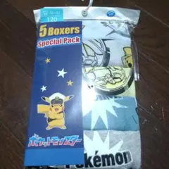 ポケットモンスター　120cm　ボクサーパンツ　5枚組　下着　男の子　ポケモン