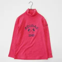 adidas　アディダス　タートルネックボーダーシャツ