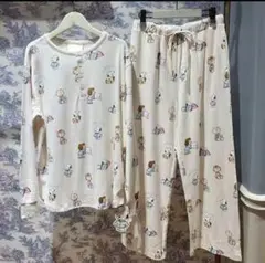 総柄　ルームウィア パジャマ　ジェラートピケ　　スヌーピー　新品未使用