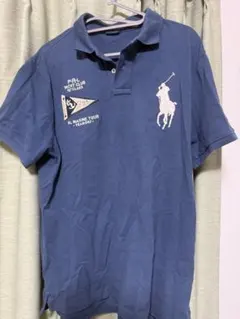POLO ネイビー ポロシャツ L
